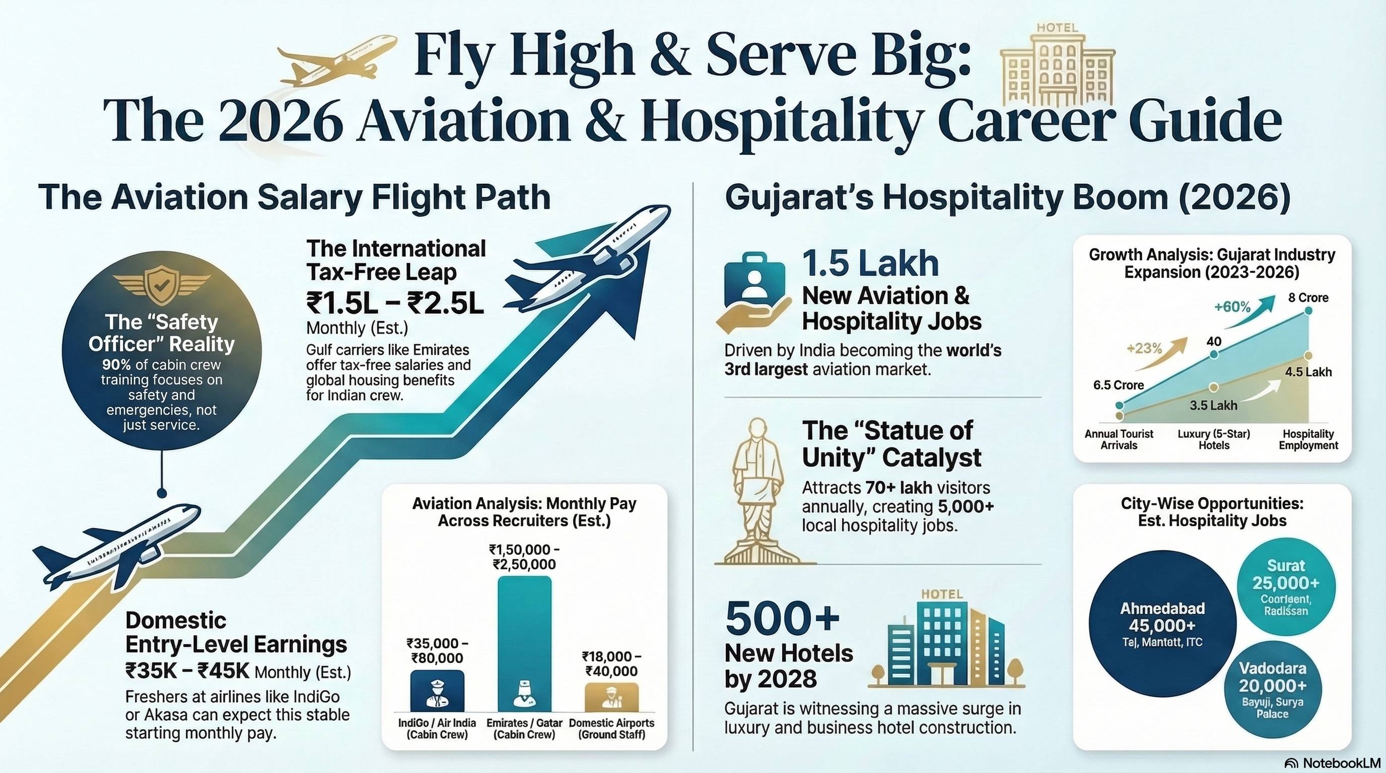Hospitality Industry Growth in Gujarat 2026: Jobs, Hotels & Career Opportunities - Wings Institute Hotel Mgmt guide